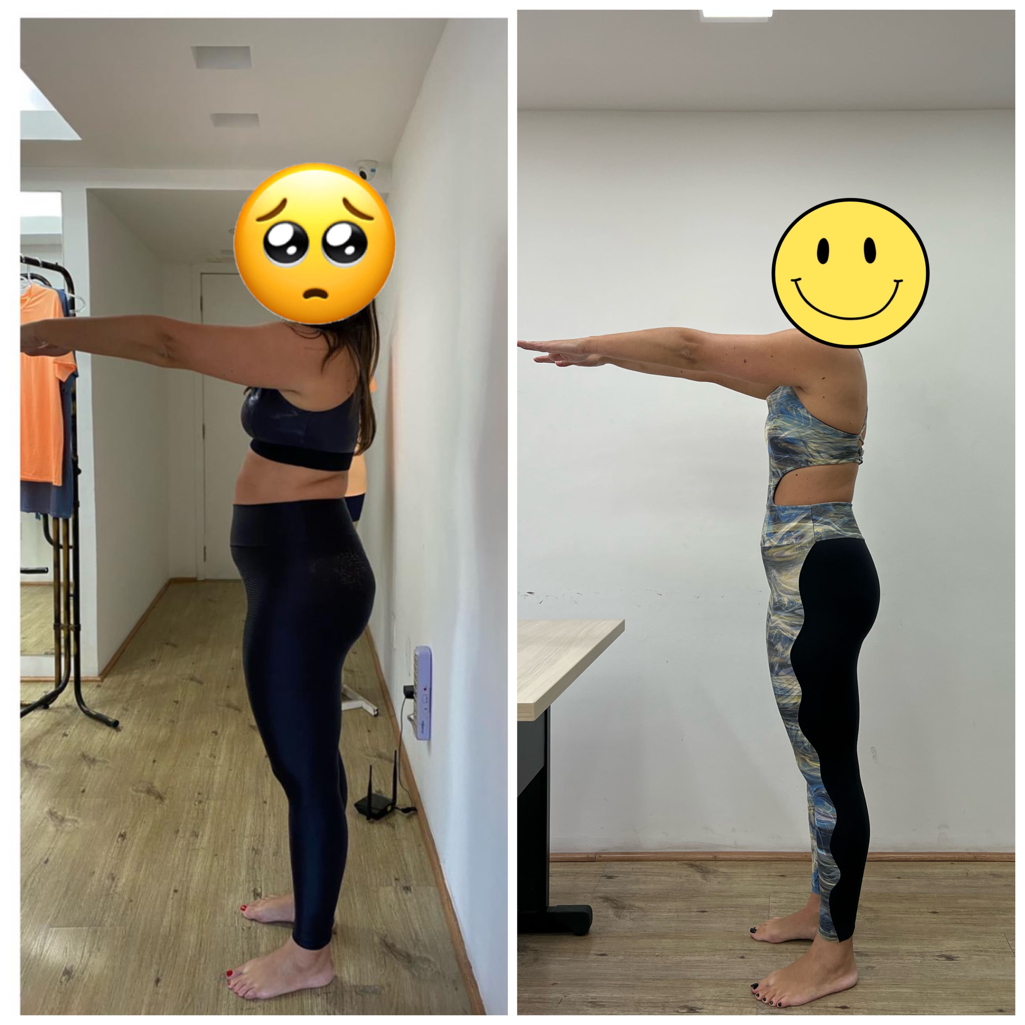 Resultado de aluna da consultoria, com transformação notável.