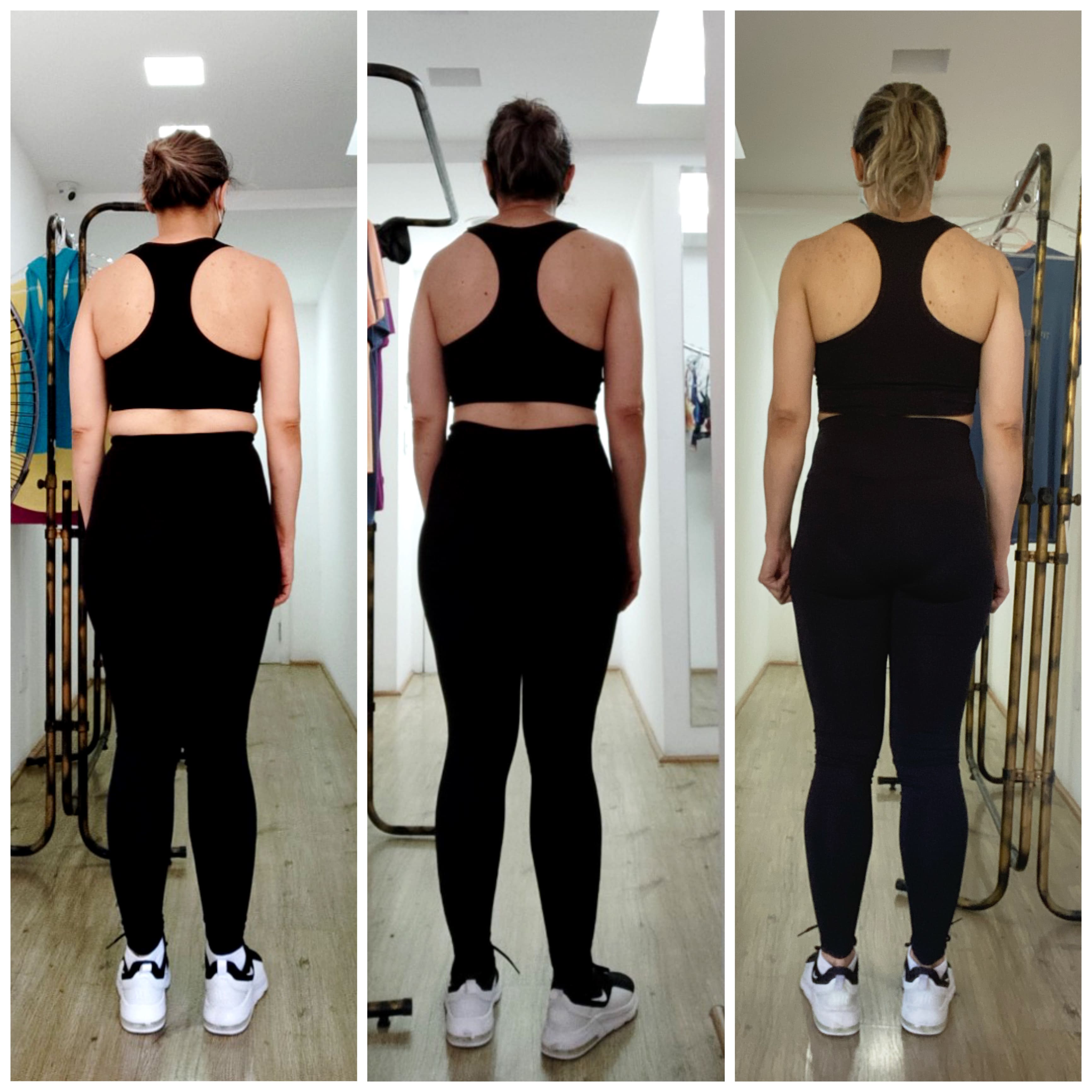 Resultado de aluna da consultoria, com transformação notável.